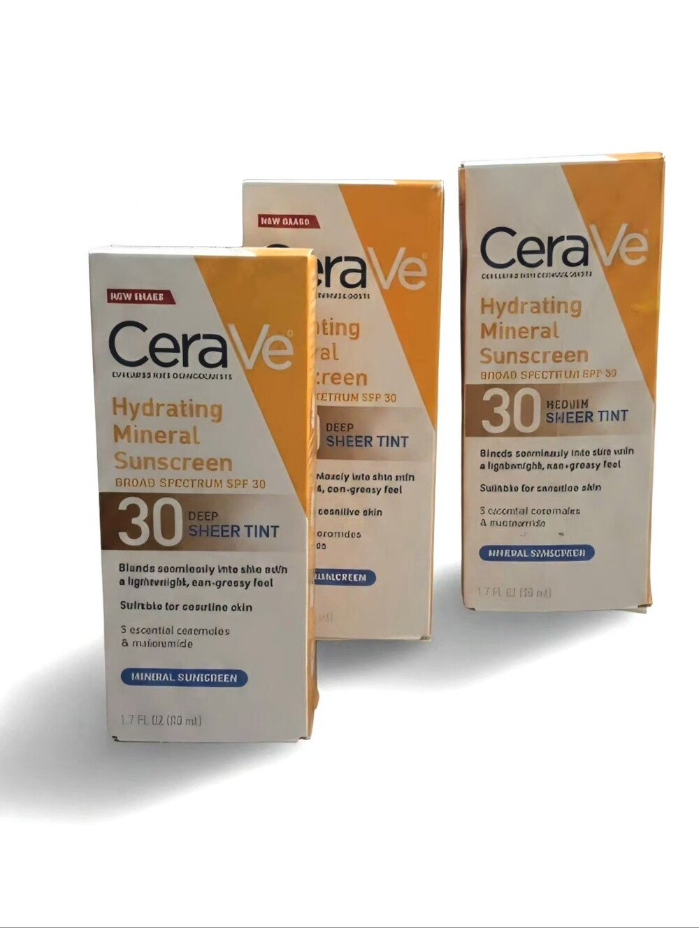 CeraVe Hydrating Mineral Sunscreen SPF 30 - Sheer Tint (Medium or Deep)